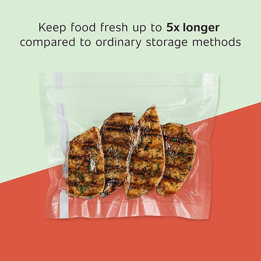 FoodSaver Custom Fit Vacuum Sealer Bags, Airtight Food Storage and Sous Vide Rolls, BPA-Free, 11 x 16' (Pack of 3) (Pack of 6)