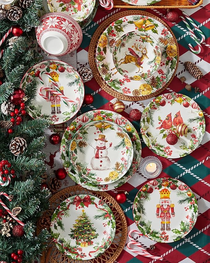 Christmas Ceramic Bowls, 23 Oz