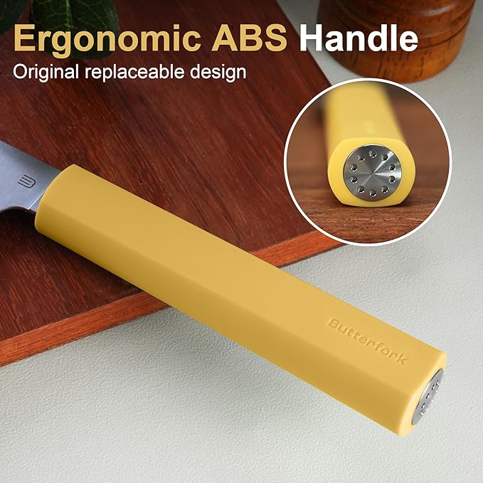8 Inch Chef Knife, AR-RPM9 Steel & Ergonomic Handle Cooking Knife, Ultra Sharp Professional Kitchen Knife with Oak Sheath, Gift Box for Home Chefs