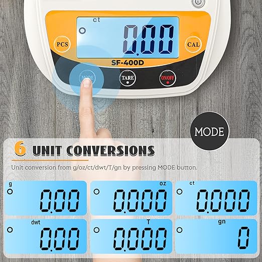 Bonvoisin Digital Lab Scale 600g x 0.01g Precision Electronic Scale LCD Display Analytical Balance Jewelry Scale Scientific Scale 0.01g Accuracy