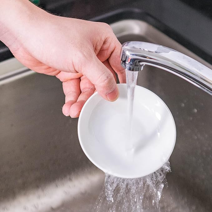 UIBFCWN 3 Oz Ceramic Dipping Bowls, Soy Sauce Dishes Set of 30, Dipping Sauce Cups/Bowls/Dishes for Kitchen, Mini Appetizer Plates for Condiment Sushi Ketchup BBQ Party, 4 Inch