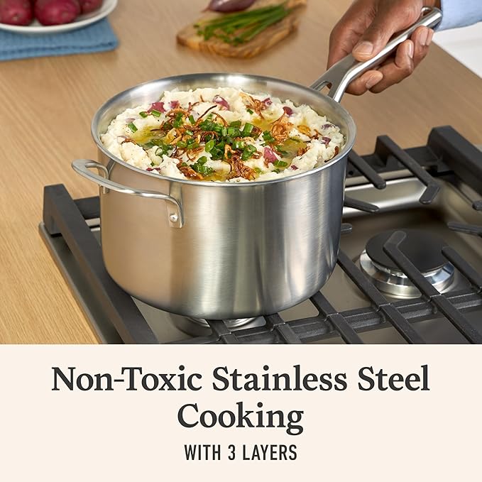 Calphalon Stainless Steel 4.5-Qt Sauce Pan with Lid