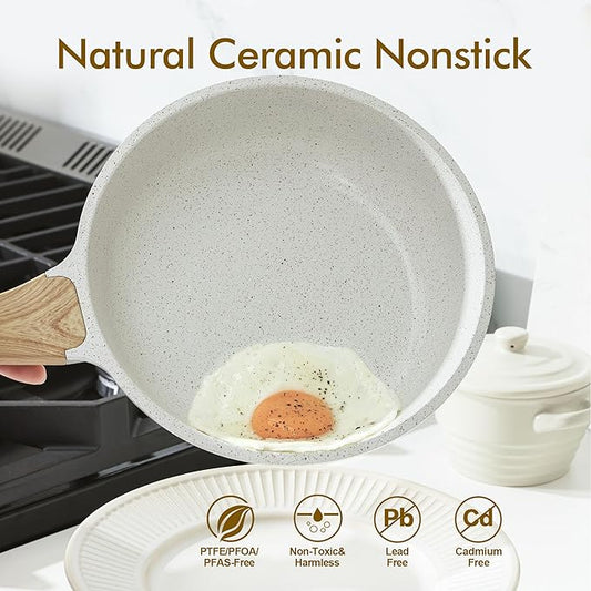 SENSARTE Nonstick Ceramic Frying Pan Skillet (9.5 Inch)