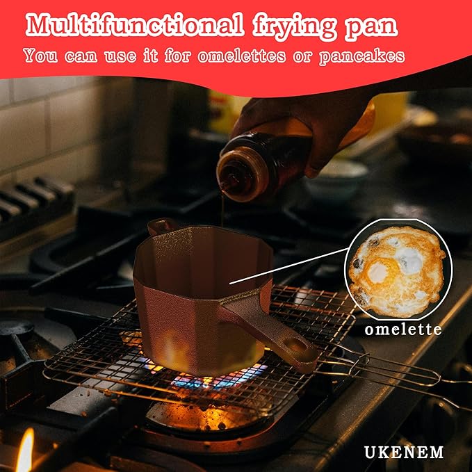 Cast Iron Sauce Pan with Lid, Small Cast Iron Basting Pot with Silicone Basting Brush, Spatula & Heat-Resistant Gloves, Mini Butter Melting Pot for BBQ Sauce, Braising, Stir-Fry & Casserole