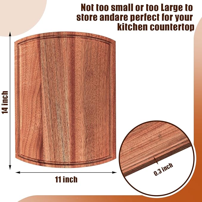 Patelai 12 Pack Large Cutting Boards Bulk Wooden Kitchen Chopping Boards for Crafts DIY Wedding Housewarming Gift(Walnut Wood,14 x 11 Inch)