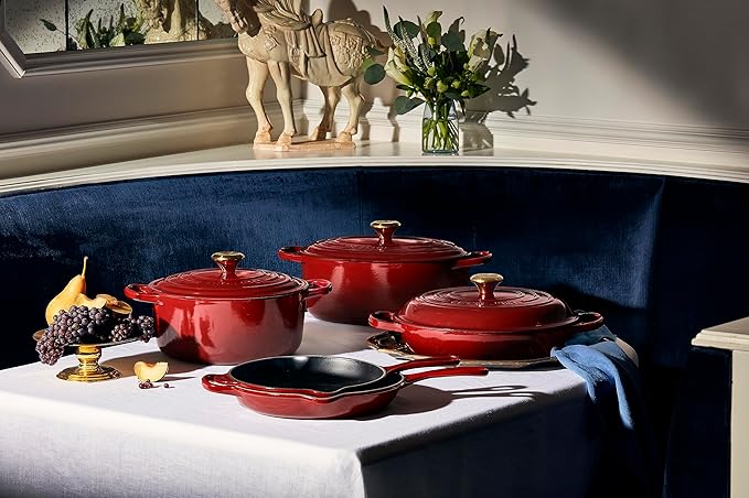 Le Creuset Enameled Cast Iron Signature Round Dutch Oven, 4.5 qt., Rhone