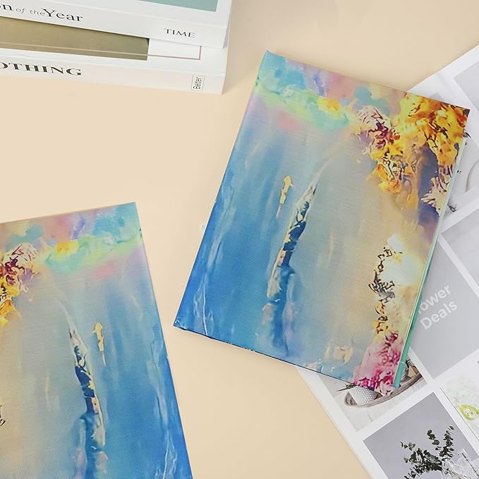 2 Pcs Fluorescent Light Covers - 4 x 2 Feet Covers for Ceiling Lights, Magnetic Light Filters for Classroom, Office, Hospitals, Home (Auspiciousness Clouds)