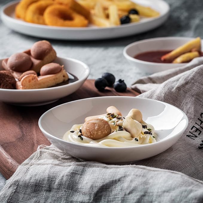 UIBFCWN 3 Oz Ceramic Dipping Bowls, Soy Sauce Dishes Set of 30, Dipping Sauce Cups/Bowls/Dishes for Kitchen, Mini Appetizer Plates for Condiment Sushi Ketchup BBQ Party, 4 Inch