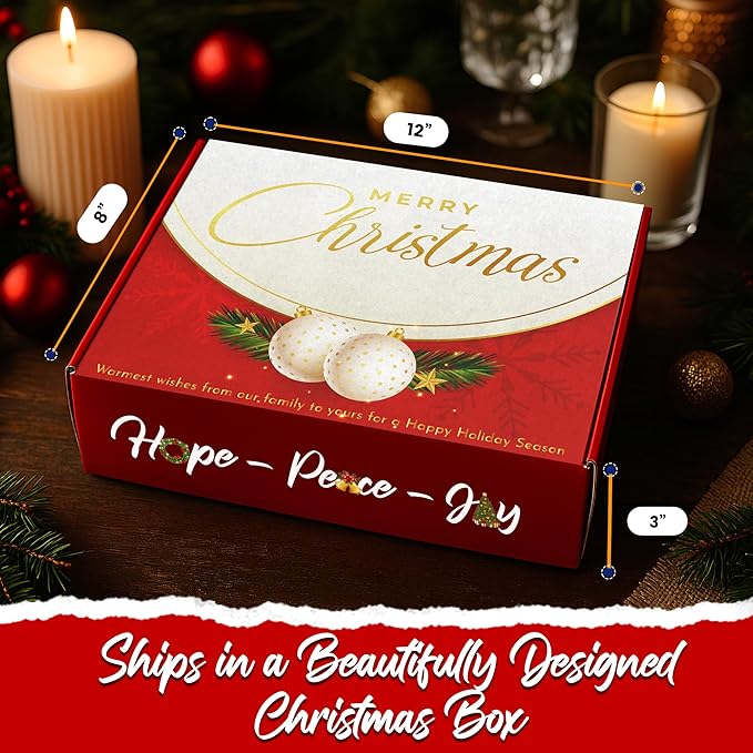 Christmas Gift Basket, Meat and Cheese Gift Baskets for Men and Women - Delicious Condiments with Dubai Chocolate, Charcuterie Food Gift Basket, Christmas Food Gifts in Christmas Gift Box (12-item Bundle)