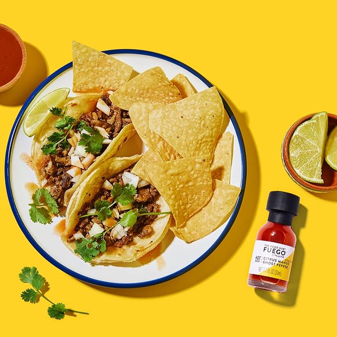 The Good Hurt Fuego by Thoughtfully, Hot Sauce Gift Set, Flavors Include Garlic Herb, Bacon Cayenne, Extreme Habanero, 3 Unique Ghost Pepper Hot Sauces and More, Set of 20