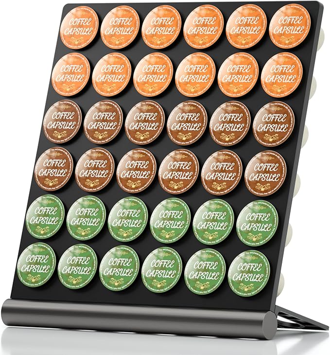 36 Pods K Cup Holder, Large Capacity Coffee Pods Storage Organizer Compatible with keurig pods, Space Saving Holder for Kitch