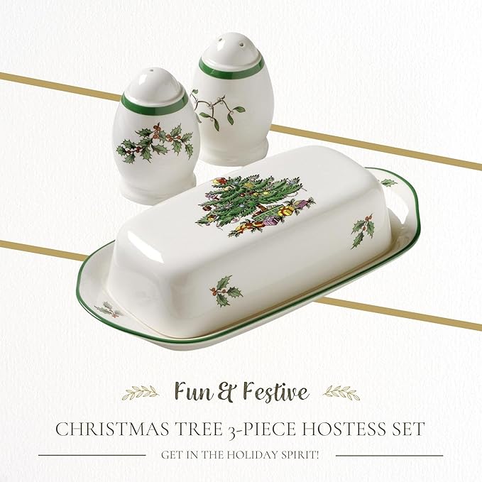 Spode Christmas Tree 3-Piece Hostess Set