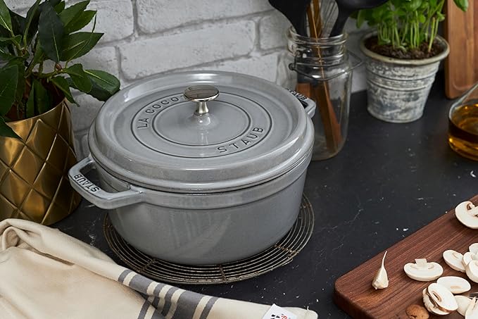 STAUB 40509-304-0 Cocotte Round 20cm Graphite grey