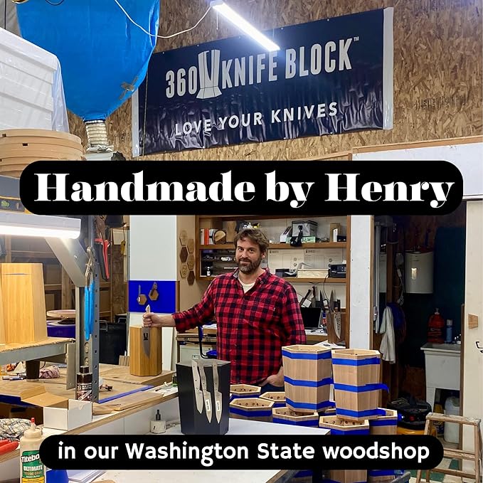 360KnifeBlock BAR XL - 4”x26” Guitar Wood, verticle hang wall mount knife BAR - integrated level, marine grade metal clips, two 2” wall screws - Guitar Wood 26"