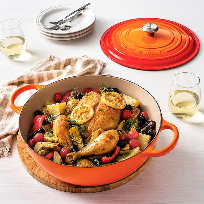 Le Creuset Signature Cast Iron Chef's Oven, 7.5qt, Flame