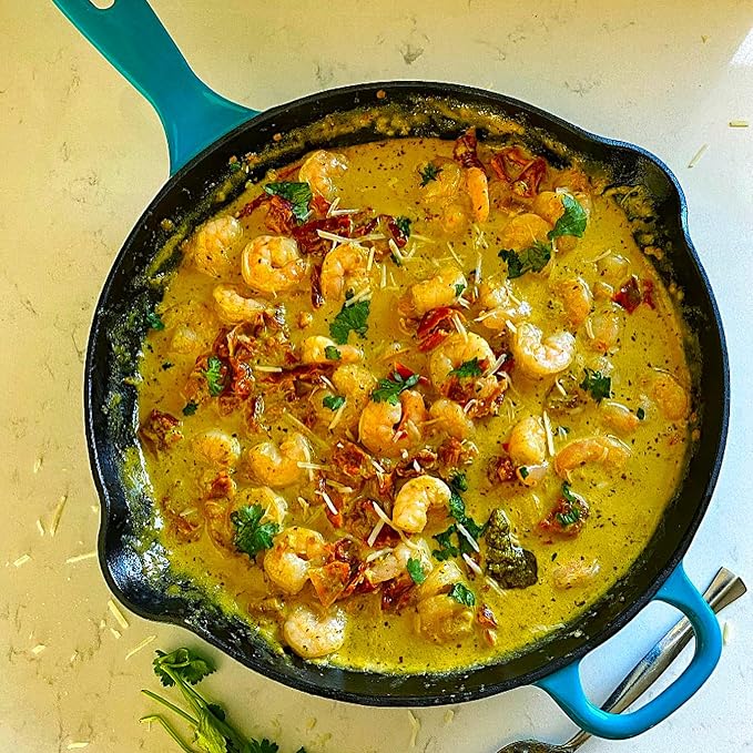 Chantal Enameled Cast Iron Cookware, 5 pc Set; 5Qt Dutch, 4Qt Covered Skillet and 10" Fry Pan, Marigold