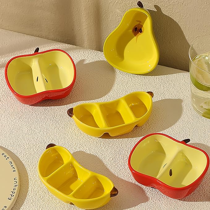 Apple Sauce Cup Ceramic Dipping Dishes Set Soy Sauce Dishes, 3 oz Ceramic Dipping Bowls, Sauce Cups, Dinnerware and Accessories, Housewarming Gifts, Ketchup, BBQ, Party, Charcuterie Accessories