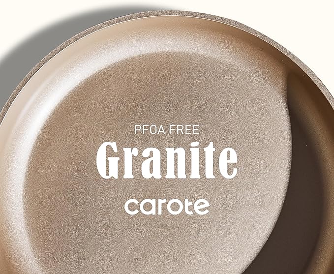 CAROTE 2QT & 2.5QT Sauce Pan Sets with Lid & Ladle Cooking Pots Nonstick Saucepans Cookware Set Small Kitchen Pot, Induction Comptable, Easy to Clean, PFOA FREE (Green)