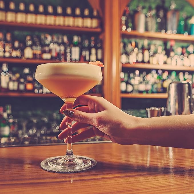 JEKOSEN Crystal Martini Cocktail Glasses 11 Ounce Set of 4 With Premium Gift Box Premium Strong Lead-Free Clear