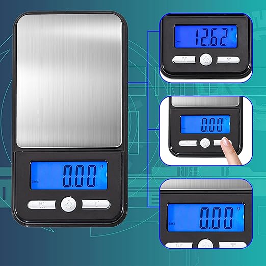 American Weigh Scales Series Digital Pocket Weight Scale, Stainless SteelAC-650-BLK650G X 0.1G(Black) (150g x 0.01g)