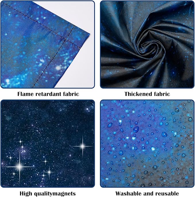 2 Pcs Fluorescent Light Covers - 4 x 2 Feet Covers for Ceiling Lights, Magnetic Light Filters for Classroom, Office, Hospitals, Home