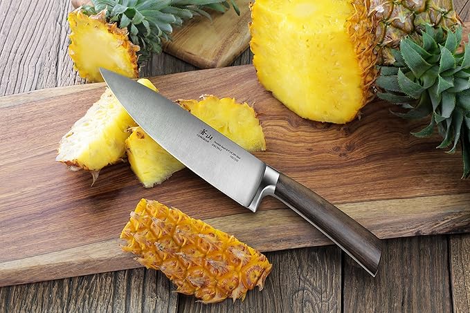 Cangshan TA Series 1021356 Swedish 14C28N Steel Forged 3-Piece TAI Knife Block Set, Walnut