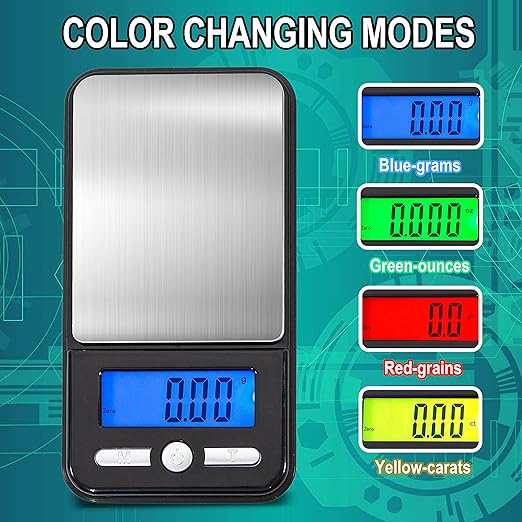 American Weigh Scales Series Digital Pocket Weight Scale, Stainless SteelAC-650-BLK650G X 0.1G(Black) (150g x 0.01g)