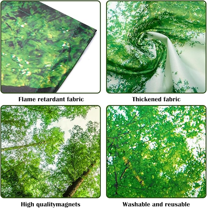 2 Pcs Fluorescent Light Covers - 4 x 2 Feet Covers for Ceiling Lights, Magnetic Light Filters for Classroom, Office, Hospitals, Home