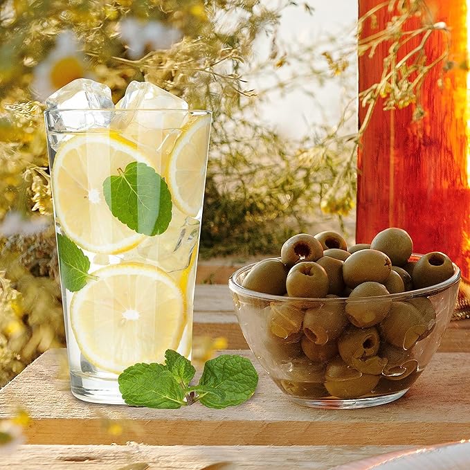 Pint Glasses Set of 6 - 16 oz Drinking Glasses Made for Cold Beverages - 16 oz Mixing Glass & Highball Set of 6 for Homes, Pubs & More - Freezer & Dishwasher-Friendly Cocktail Glasses, PARNOO