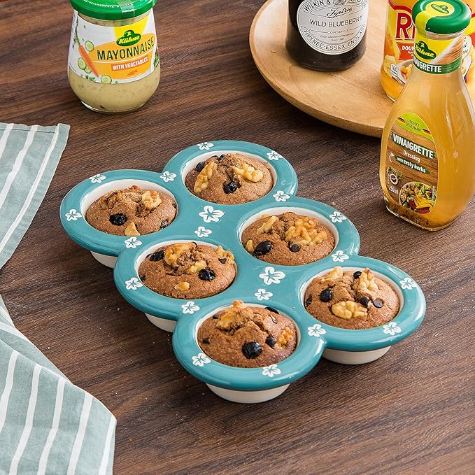 Wisenvoy Muffin Pan Cupcake Pan Ceramic Muffin Tin Cupcake Tin Popover Pan Muffin Pans Nonstick 6 Cupcake Tray