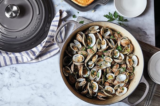 Le Creuset Enameled Cast Iron Signature Round Dutch Oven, 9 qt., Oyster