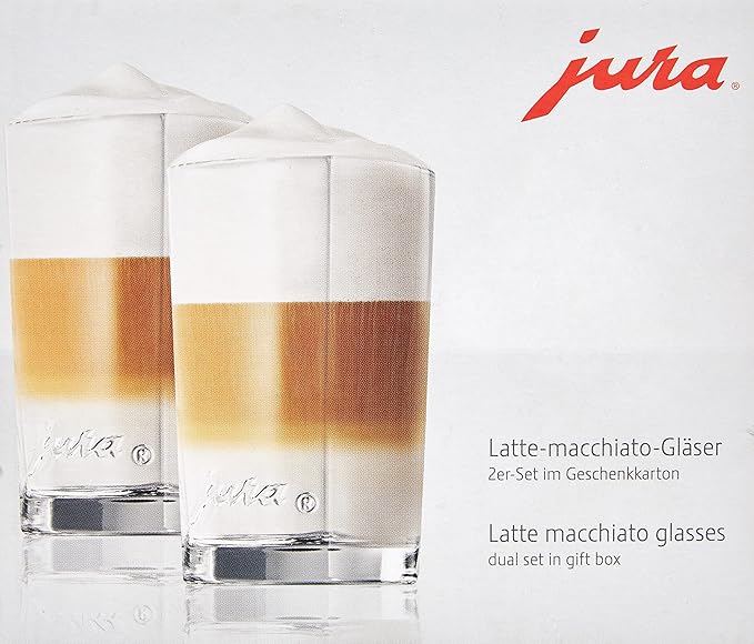 Jura 69000 Latte-macchiato glasses Set of 2, set of 10.9 cm