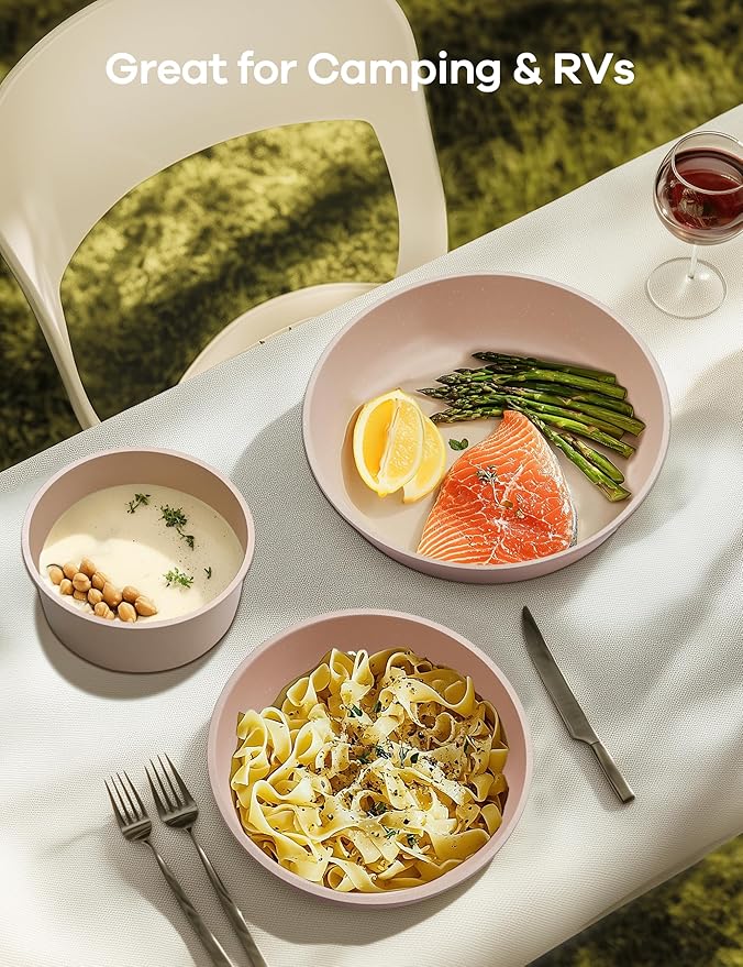 Ganiza 27pcs Nonstick Cookware Set, Pots and Pans Set Non Stick Detachable Handle, Non Toxic Cookware Sets Induction, Pots and Pans with Removable Handles, RV Cooking Set, Oven/Dishwasher Safe, Pink