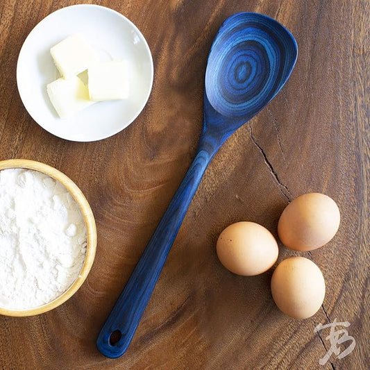 Totally Bamboo Baltique Malta Collection 12-1/2" Wooden Cooking Spoon, Safe for Nonstick
