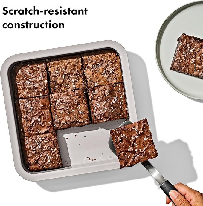 OXO Good Grips Non-Stick Pro Ceramic Coated Metal Bakeware 9” Square Cake Pan – Biscuit