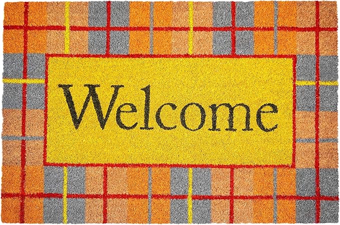 Calloway Mills Fall Plaid Doormat (Multi, 17" x 29" x 0.60")