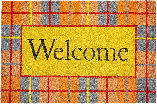Calloway Mills Fall Plaid Doormat (Multi, 17" x 29" x 0.60")