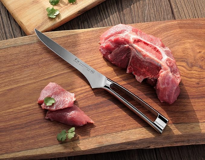 Cangshan N1 Series 59489 German Steel Forged Boning Knife, 6-Inch Flex Blade