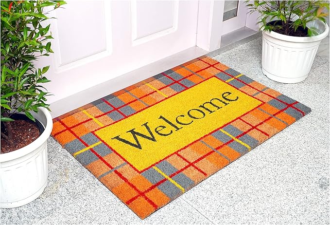 Calloway Mills Fall Plaid Doormat (Multi, 17" x 29" x 0.60")